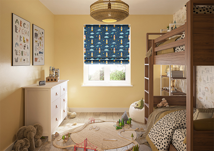 Blast Off, Spacebound - Motorised Roman Blind - Image 8